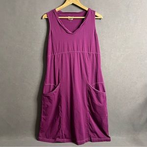ATHLETA Women’s Size Large Sleeveless Purple Organic Cotton Dress